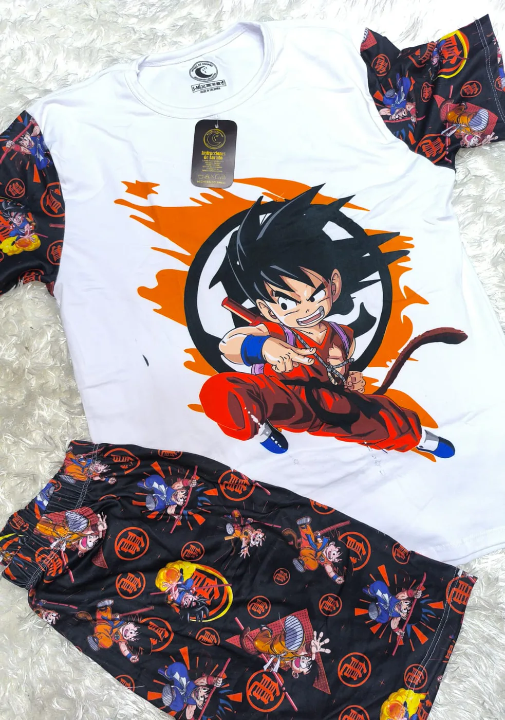 Piel Durazno Bermuda Manga Corta Hombre