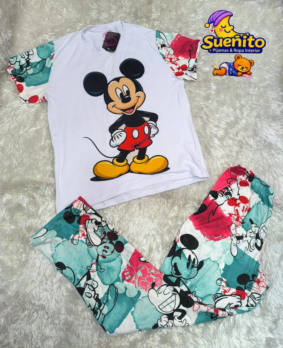 Piel Durazno Pantalon Manga Corta Dama