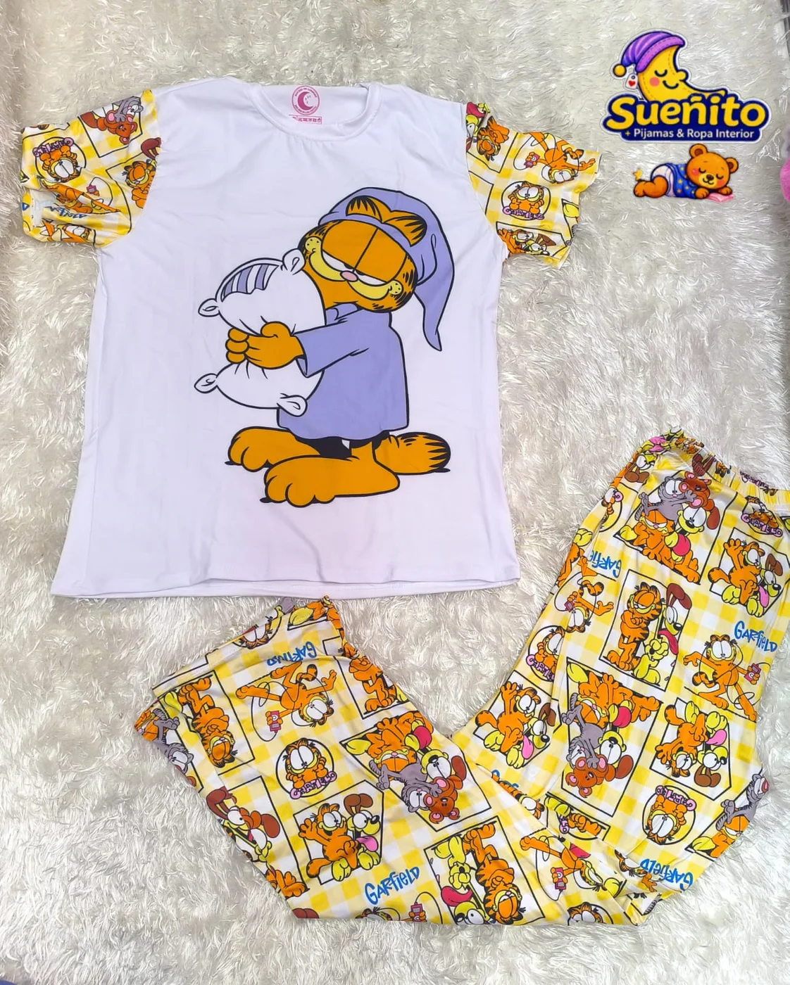 Piel Durazno Pantalon Manga Corta Dama