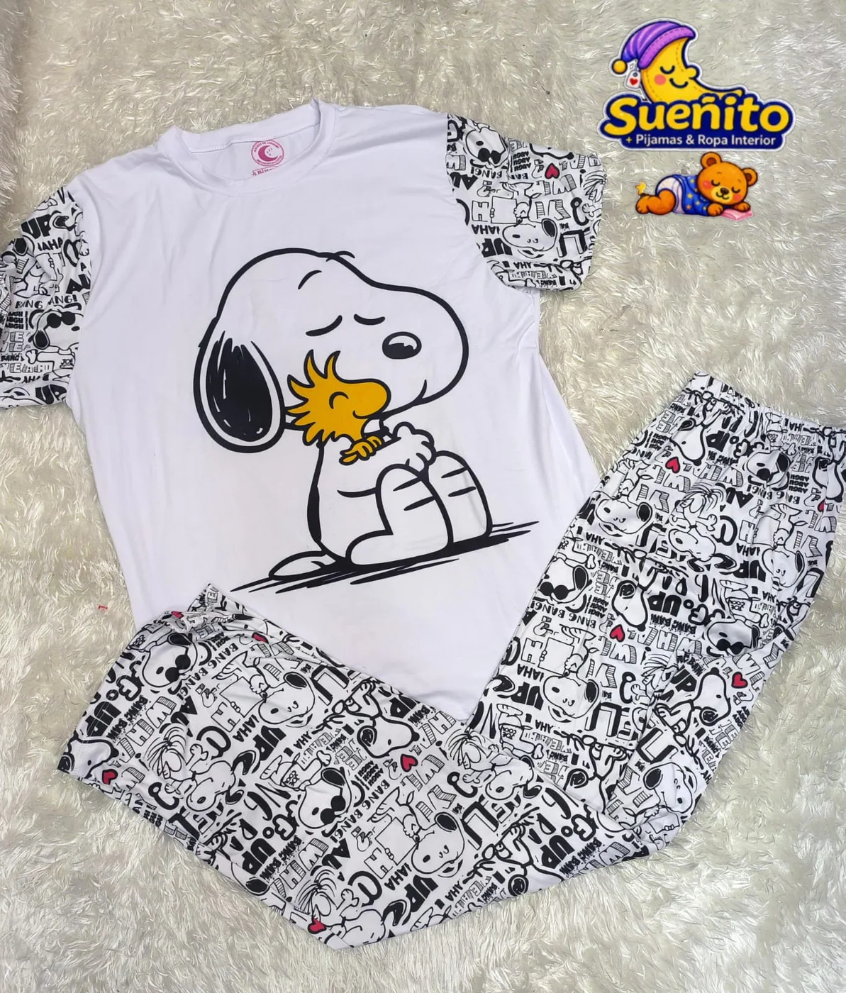 Piel Durazno Pantalon Manga Corta Dama