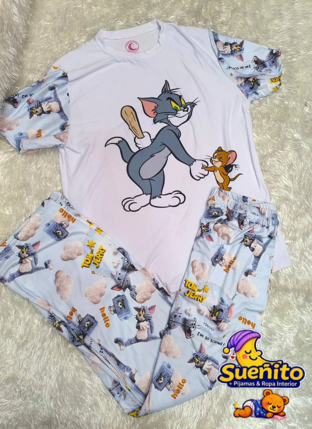 Piel Durazno Pantalon Manga Corta Dama