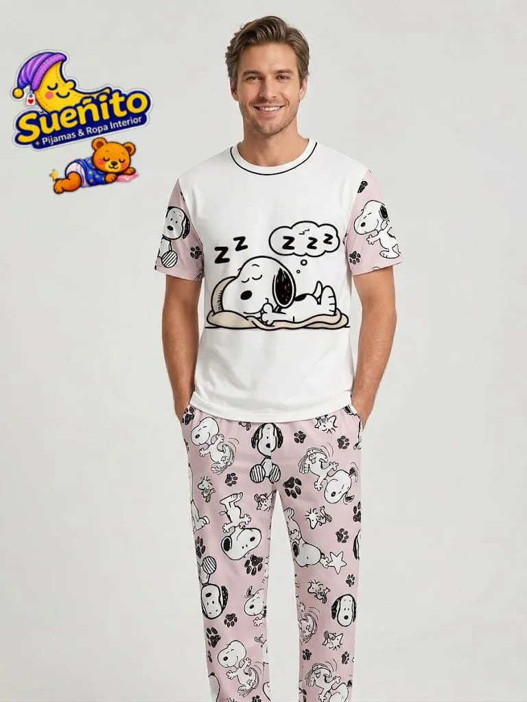 Piel Durazno Pantalon Manga Corta Hombre