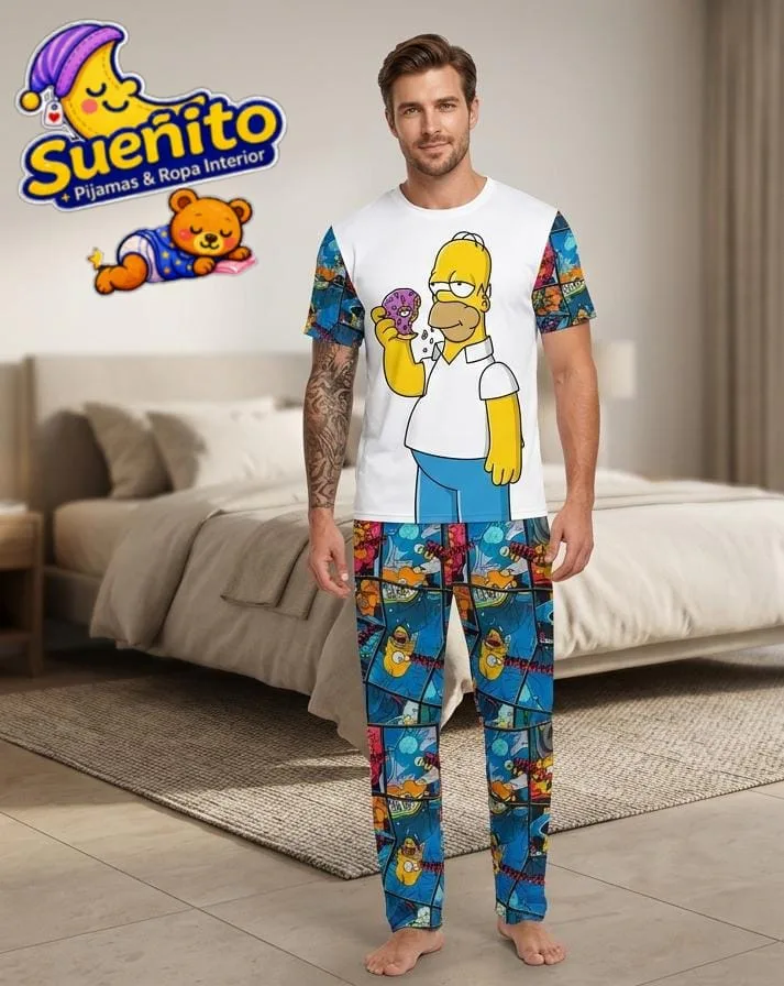 Piel Durazno Pantalon Manga Corta Hombre