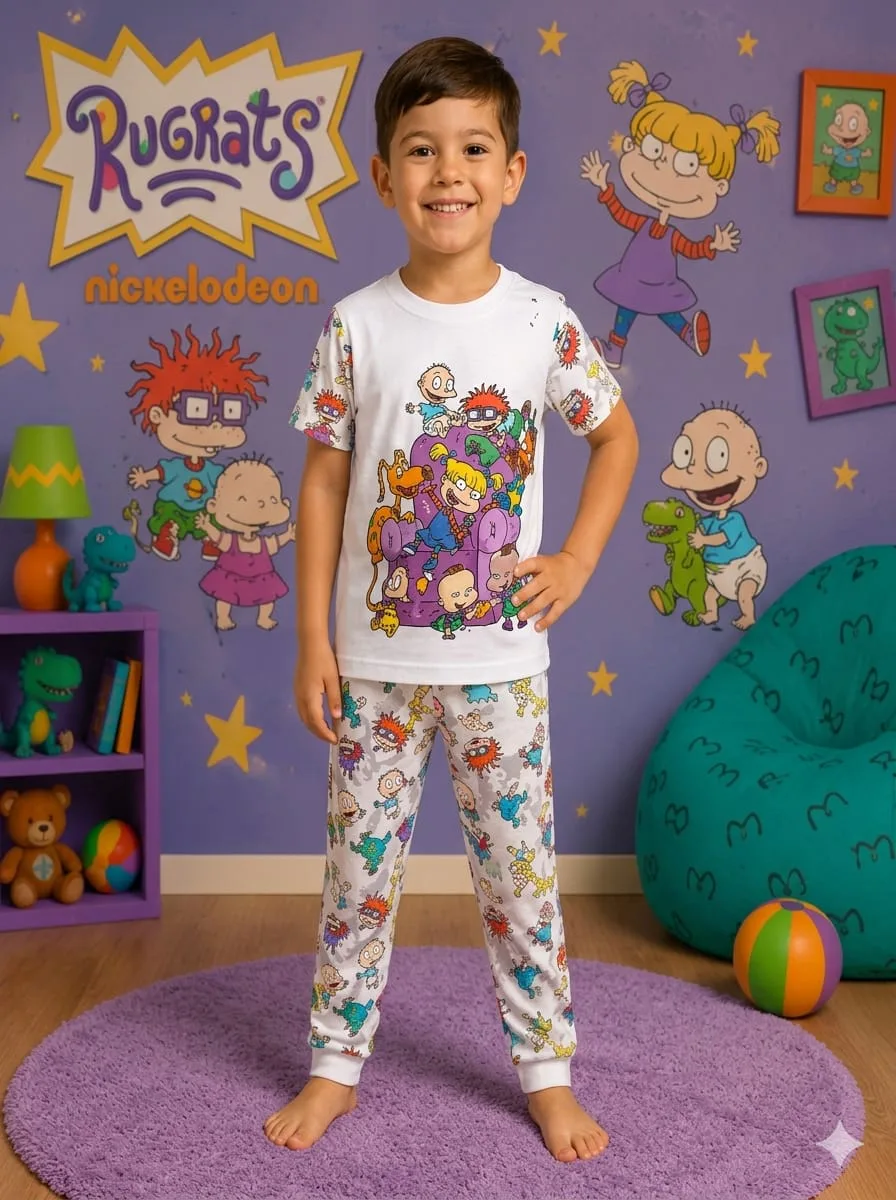 Piel Durazno Pantalon Manga Corta Niños