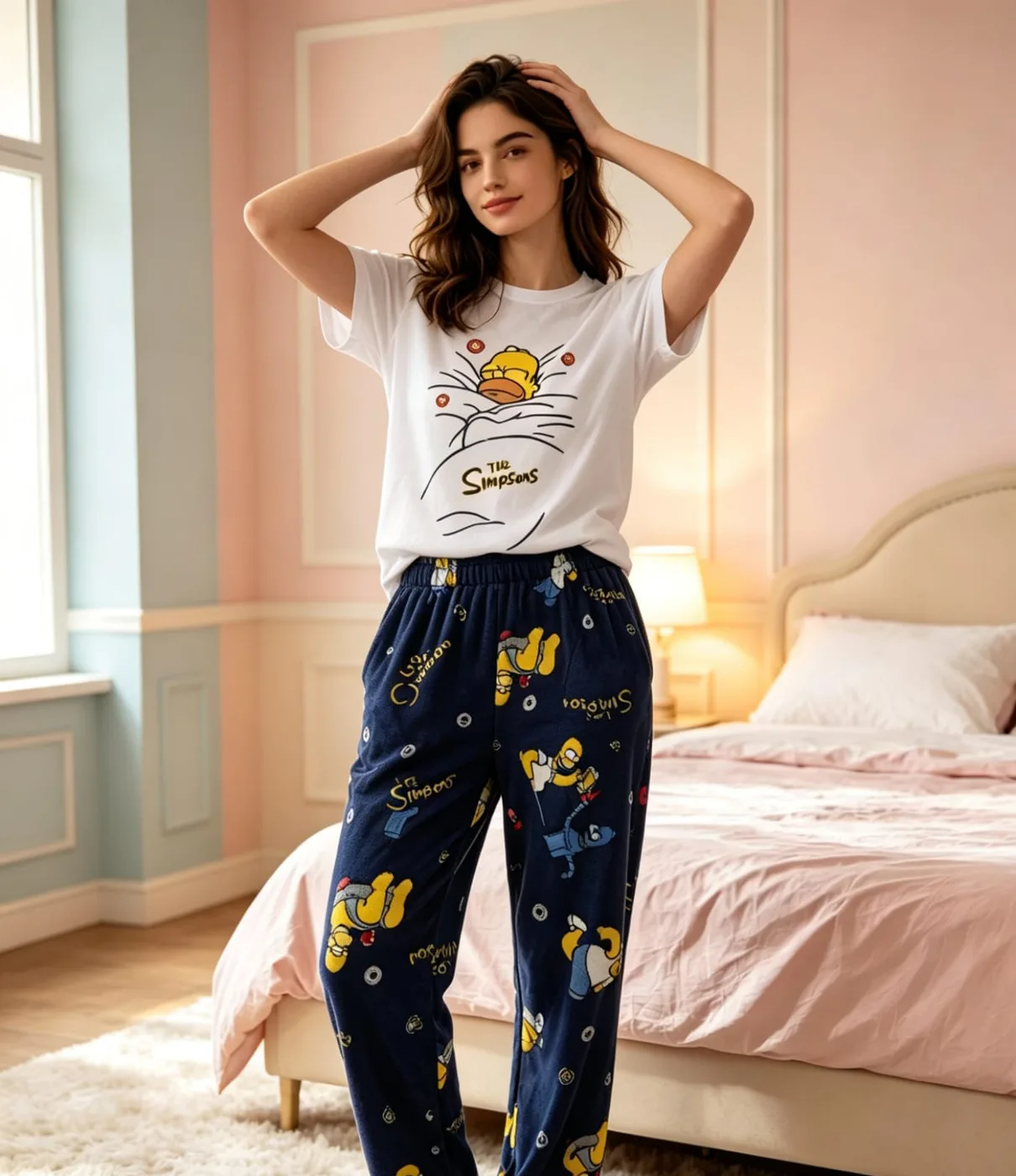 Piel Durazno Pantalon Termico Manga Corta