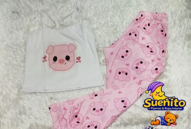 Piel Durazno Pantalon Tiras