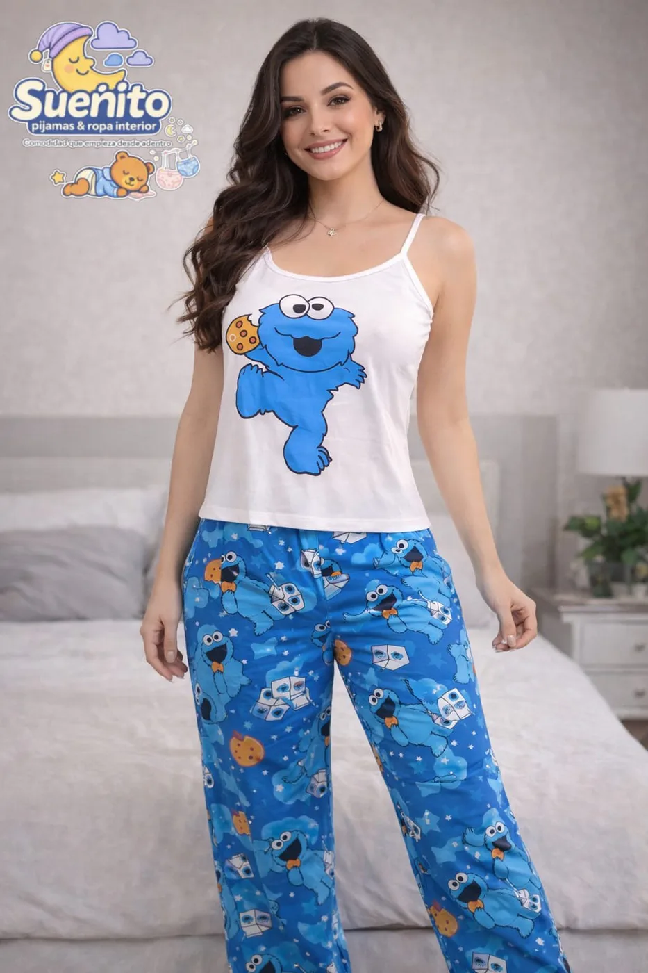 Piel Durazno Pantalon Tiras