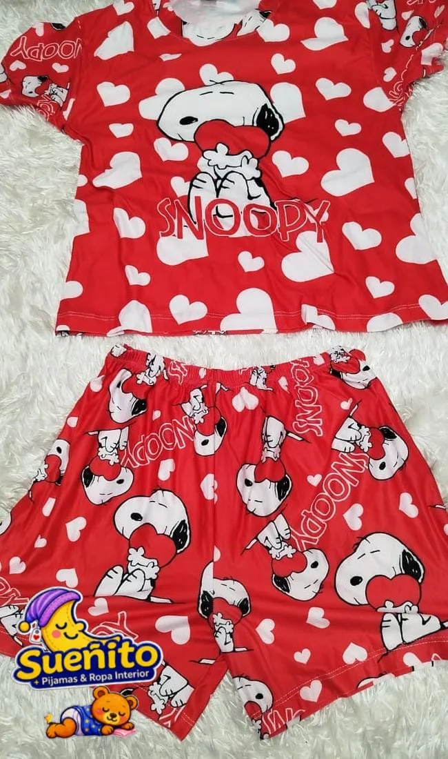 Piel Durazno Short Manga Corta