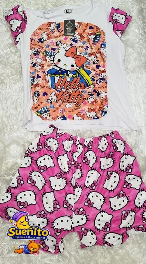 Piel Durazno Short Manga Corta