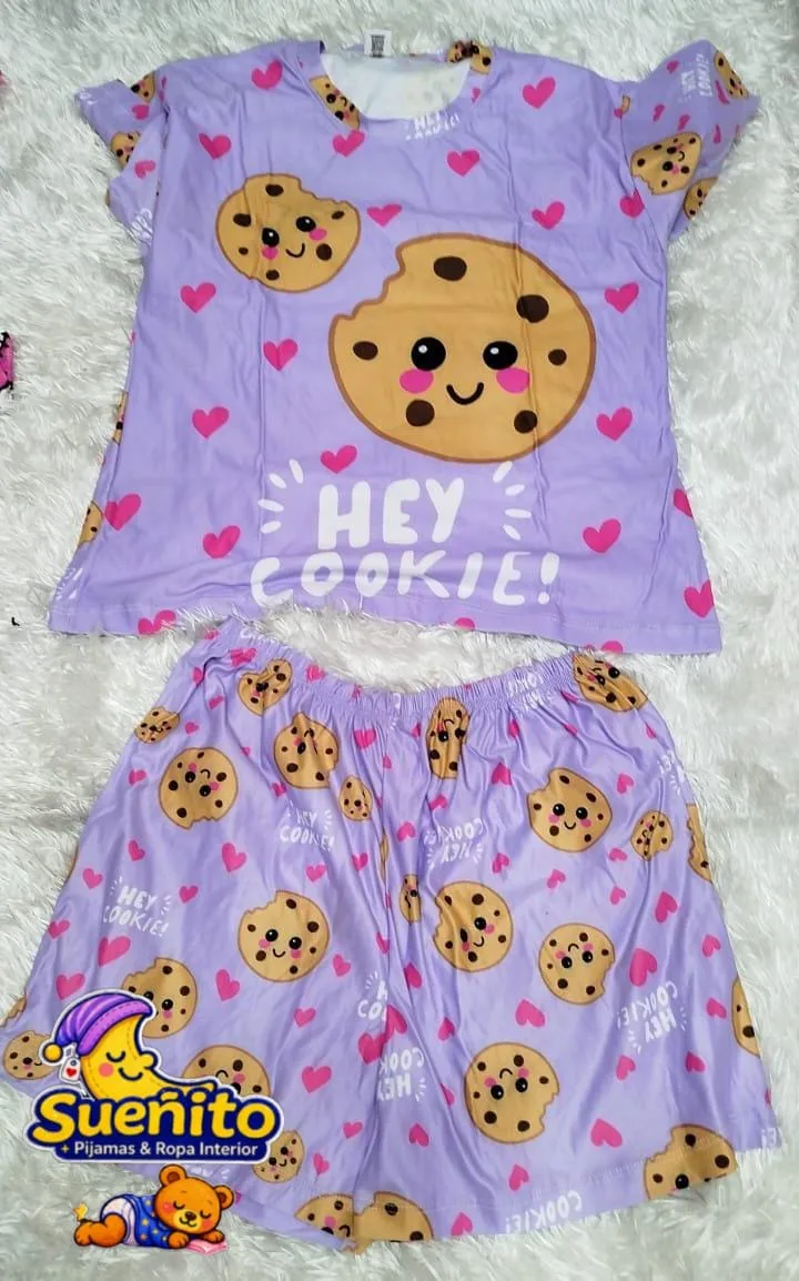 Piel Durazno Short Manga Corta