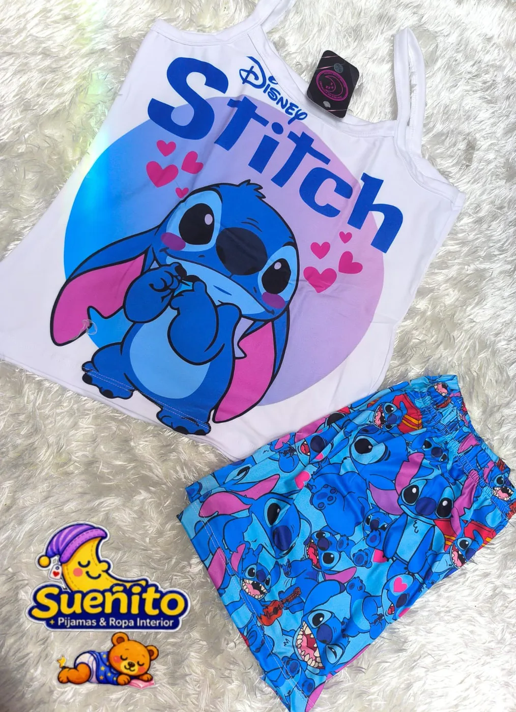 Piel Durazno Short Tiras