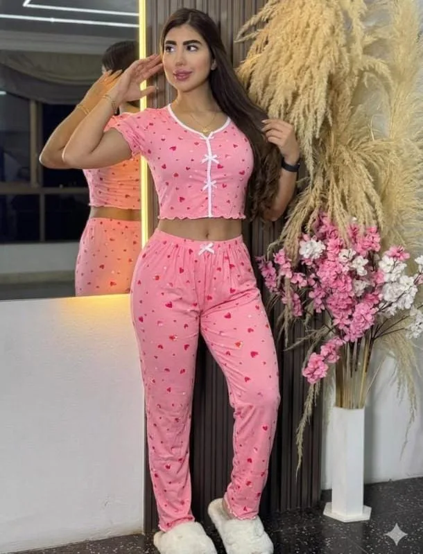 Rib Pantalon Manga Corta